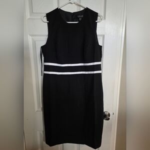 Evan Picone Black Label Black Sleeveless Sheath Dress 12